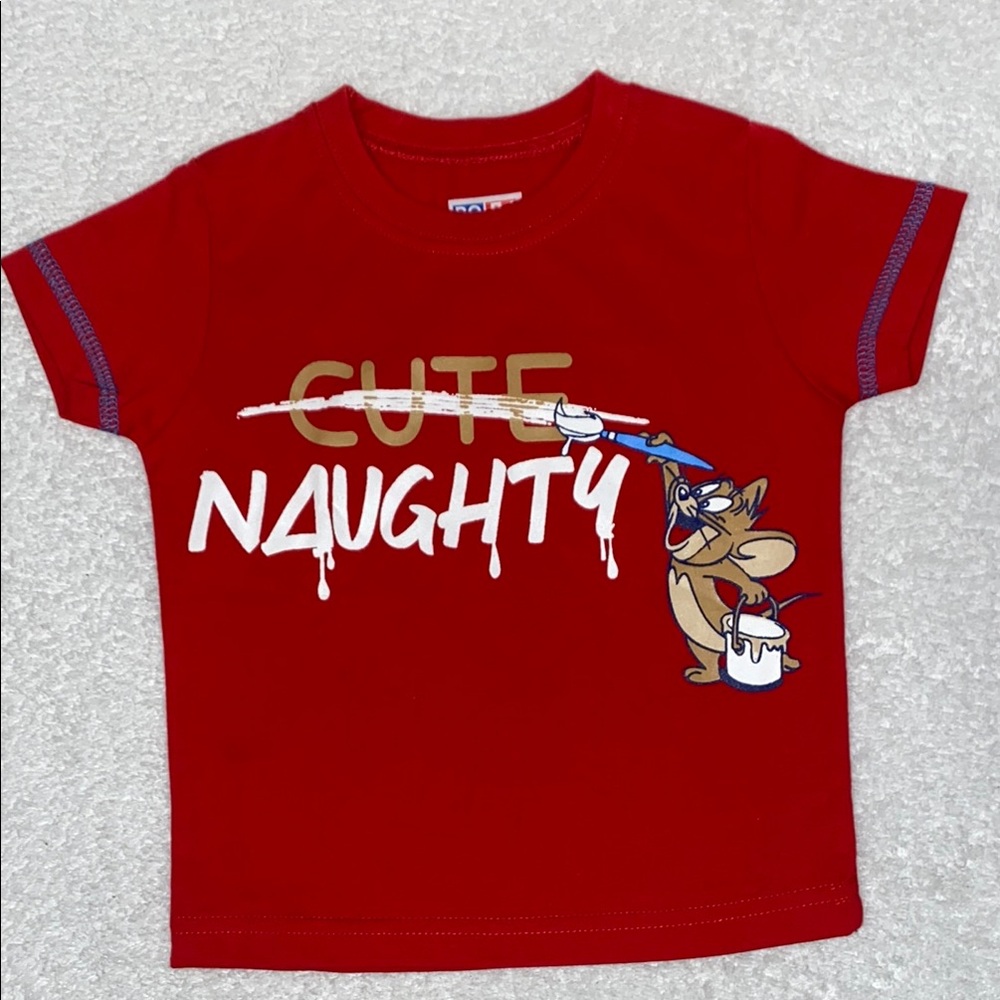 Bono cute naughty Jerry mouse cartoon cotton tee shirt size 1 12m